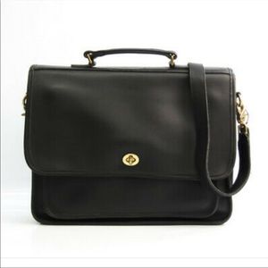 Coach Vintage Black Leather Shoulder 5181